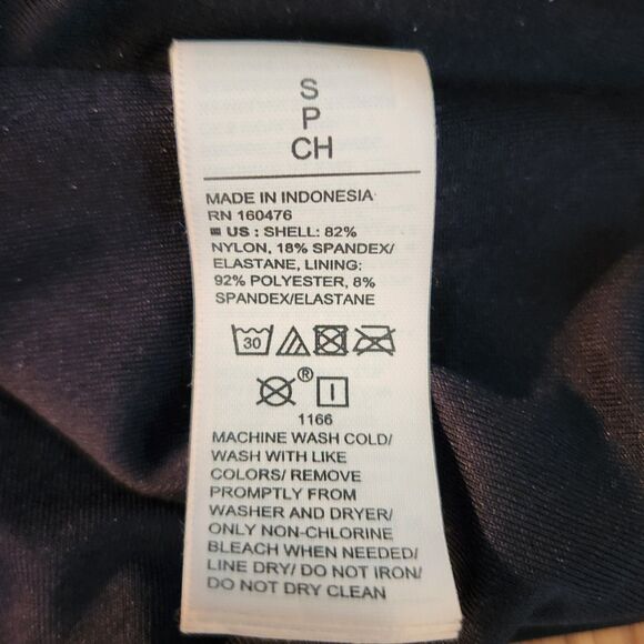 Old Navy Black One Shoulder Ruffled Bikini Top (top only), Sz S - Picture 5 of 6